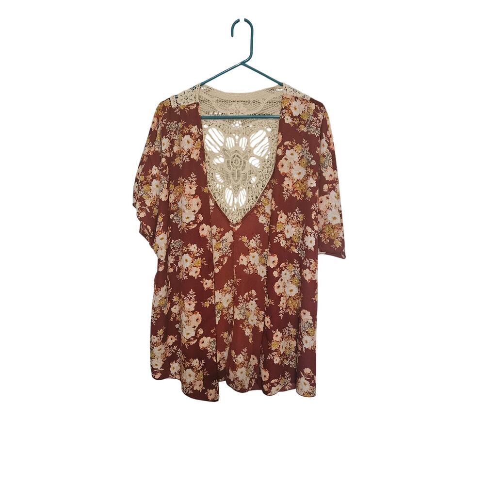 Rue 21 Size Small Floral Cardigan Bathing suit coverup